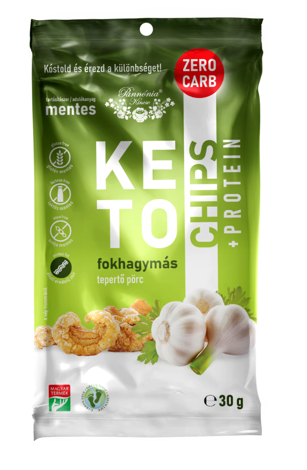 KETO CHIPS AROMATIZZATE ALL'AGLIO